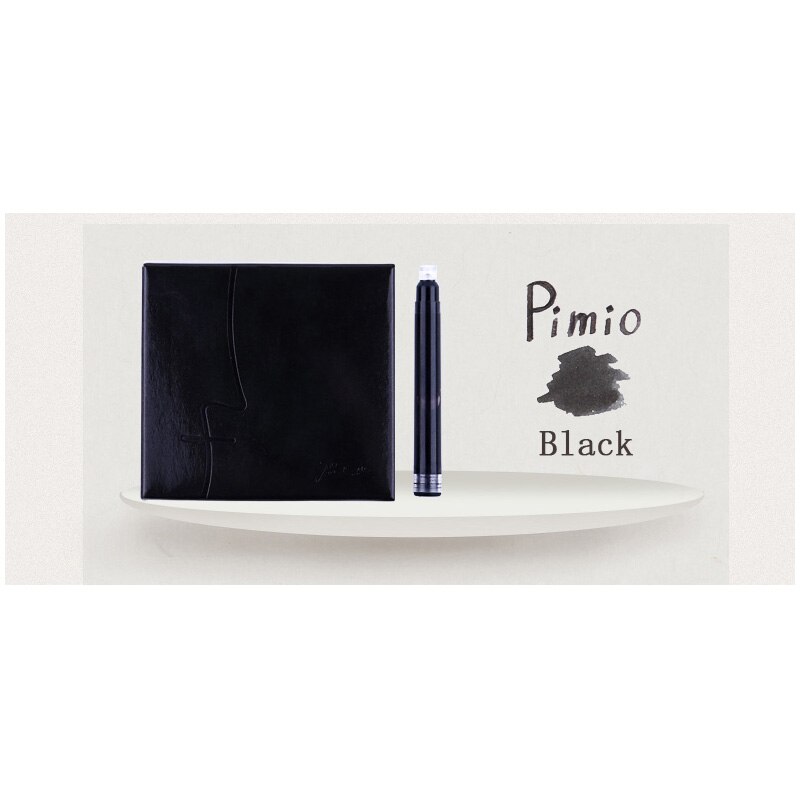 Original Picasso Pimio Fountain Pen Ink Refill Cartridges Blue / Black for Picasso Fountain Pens European Standard Dia 2.8mm: 15PCS  Black