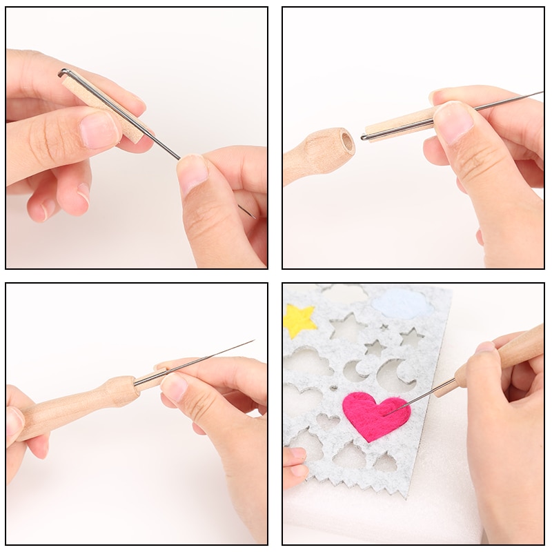 LMDZ Wool Felting Needles Wool Felt Mold Needle Felting Applique Mold Needle Felting Needle Felting Supplies Felting Kit