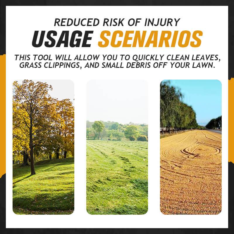 Stainless Steel Adjustable Telescopic Garden Leaf Rake 9 Toothed dead leaf Rake Wire Garden Rake Gardening Tools Agriculture