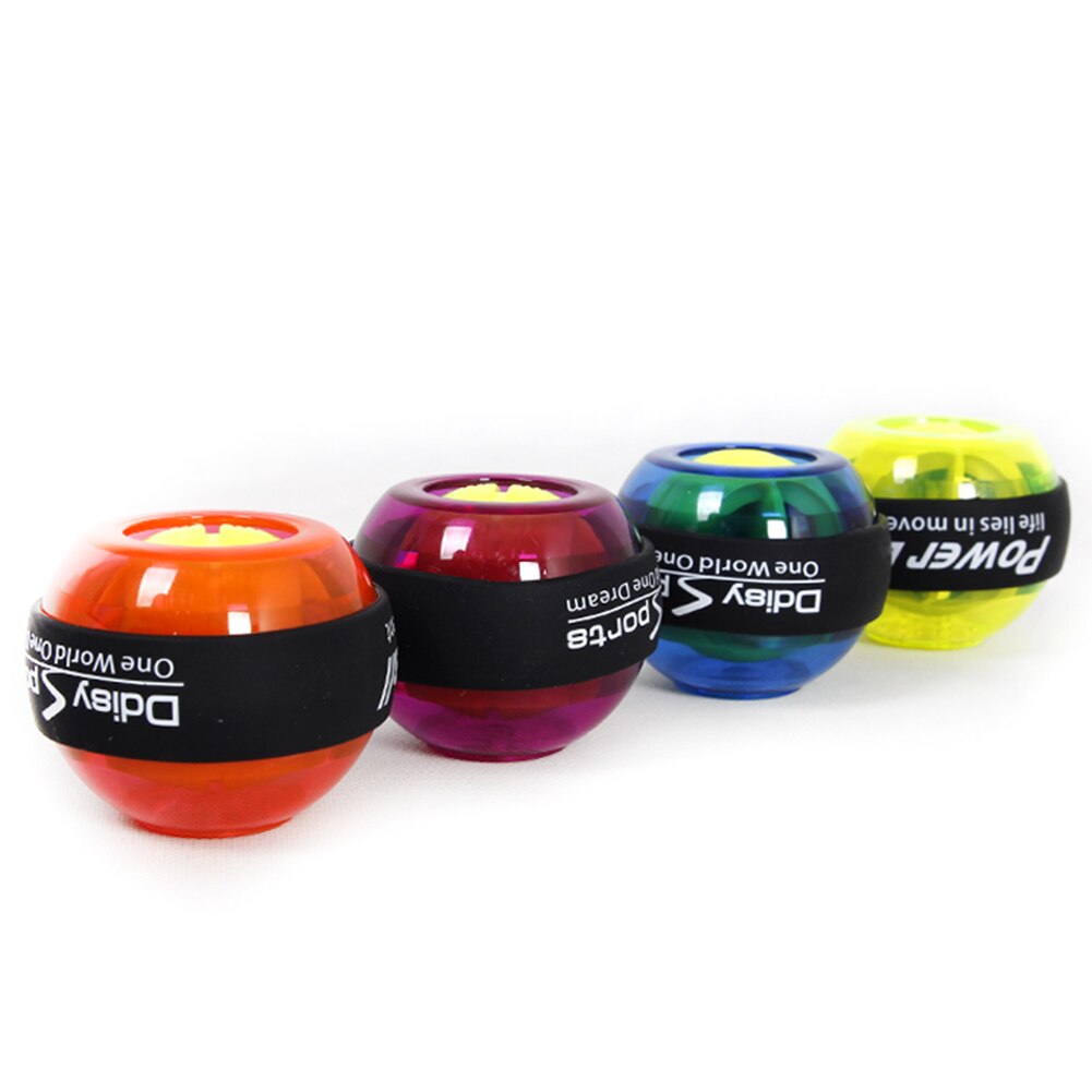 Rainbow LED Muscle Power Ball Wrist Ball Trainer Relax Gyroscope PowerBall Gyro Arm Exerciser Strengthener Fitness Equipments