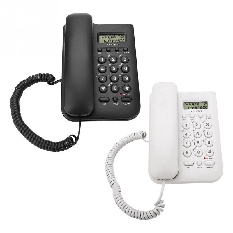 Hotel Telephone Home Wired Desktop Wall Phone Office Landline Telephone Home Telephone Black White telefono fijo para casa