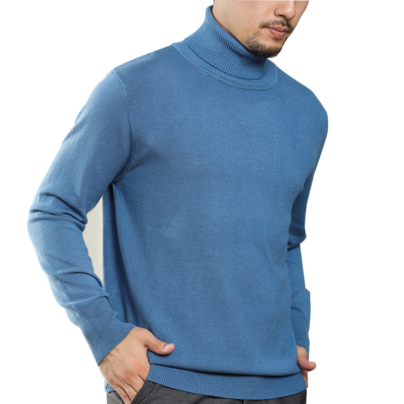 Autumn Winter Thick Turtleneck Sweater Men Pink Oversized Sweater Male Knitted Pullover Casual Long Sleeve Loose Knitwear Xxxl
