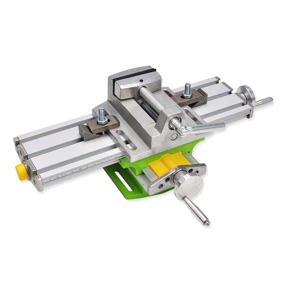 Daedalus 6330 Aluminum Bench Wood Working Fixture Work table X Y Axis Adjustment Precision Coordinate & 2.5'' Flat Tongs Vise