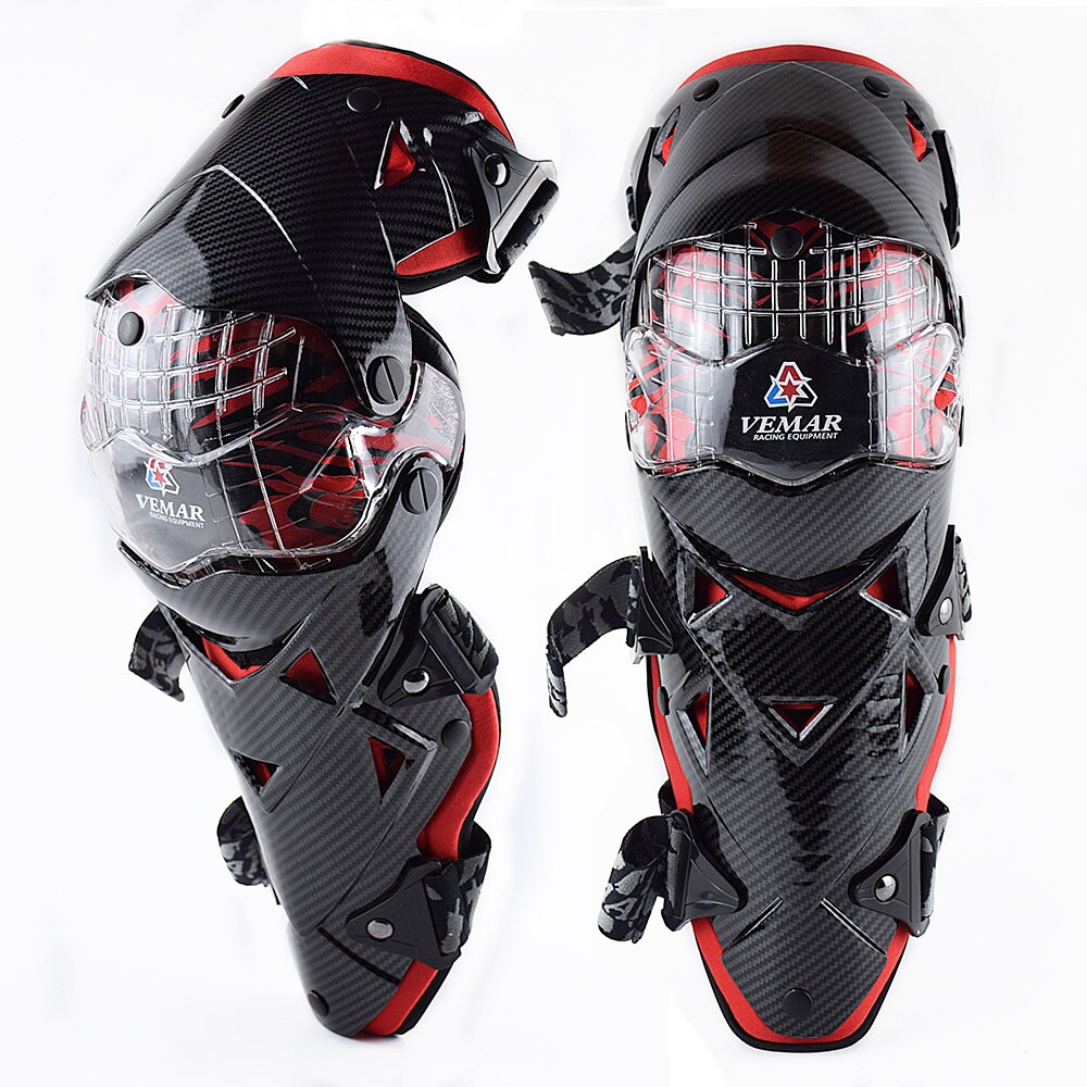 Vemar-genouillère de protection pour moto | 8 couleurs, équipement de protection pour moto, pour Scooter,: 2pcs Red