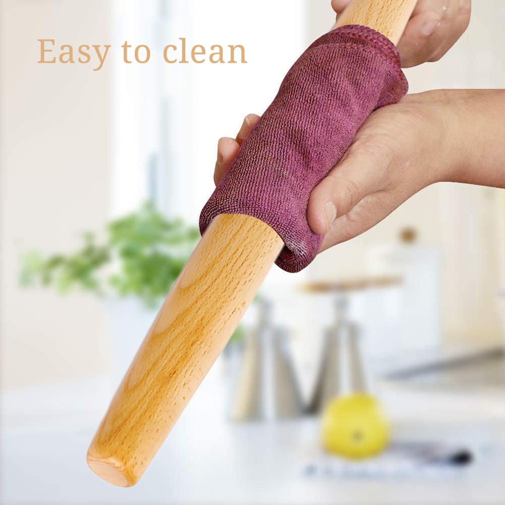 Wooden Rolling Pin Dough Roller Essential Kitchen Utensil Tool for Making Pasta Pies and Biscuits