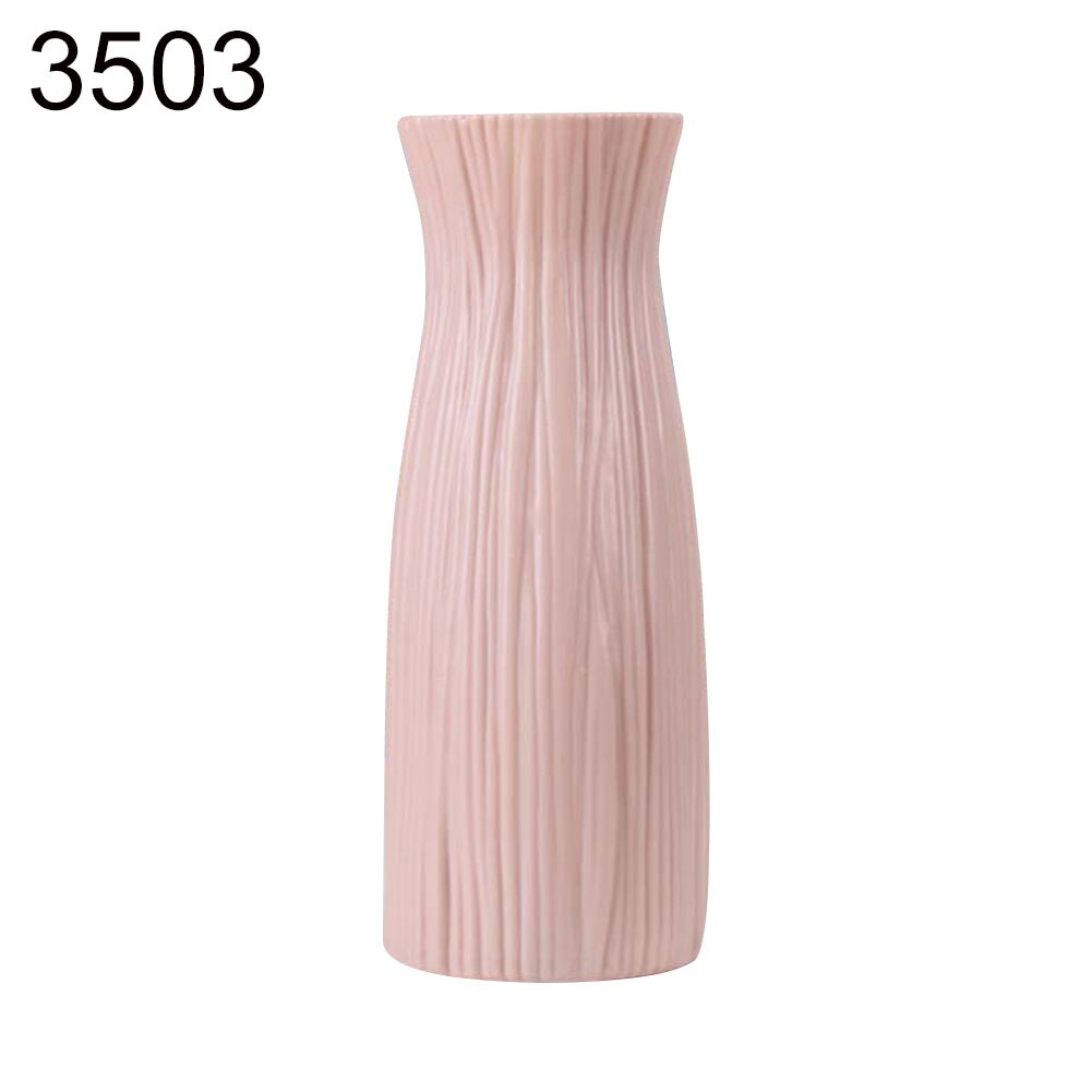 Origami plastic vaas scandinavische bloempotten decoratieve vazen onbreekbare bloempot bloemen vazen decoratie huisdecoratie: Roze 3503