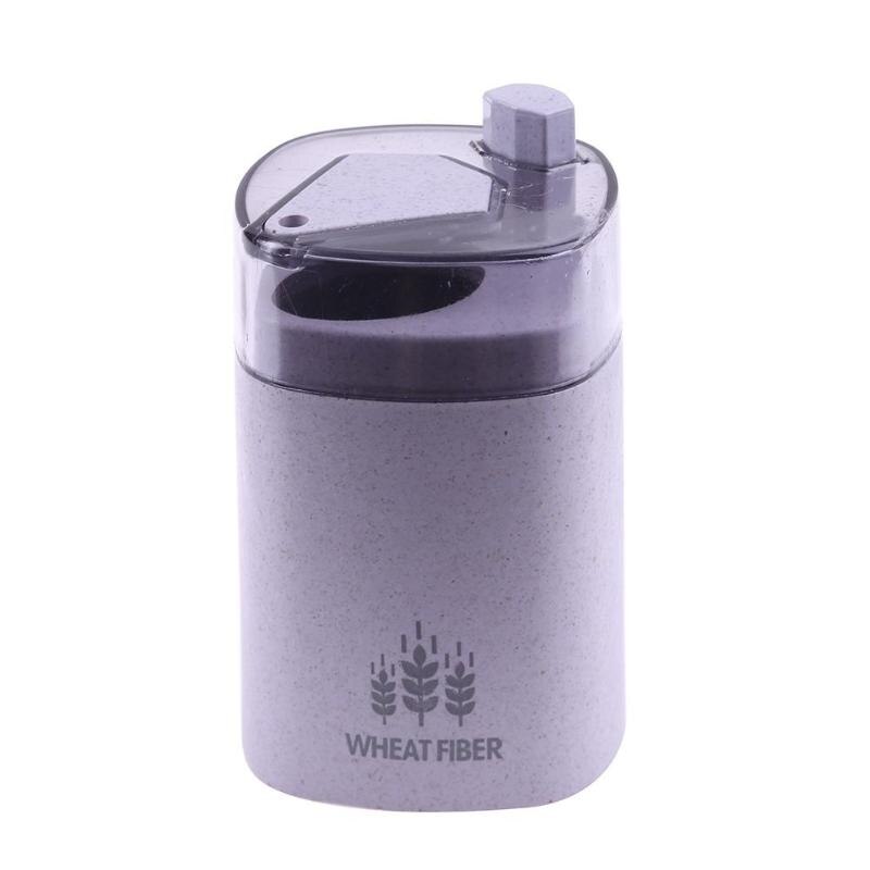 Automatic Toothpick Holder Container Wheat Straw Household Table Toothpick Storage Box Dinning Room Toothpick Dispenser: Purple