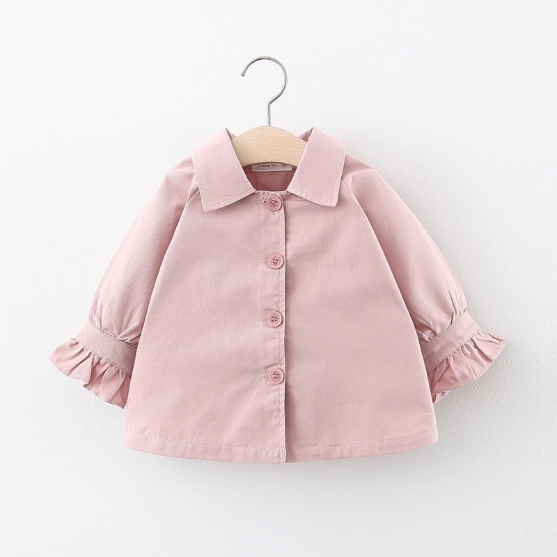 Baby Mädchen Kleidung Mäntel freundlicher Jacke Herbst freundlicher Mädchen Revers Rundhals Gittergewebe Oberbekleidung freundlicher Kleidung Säuglings Mädchen Mantel