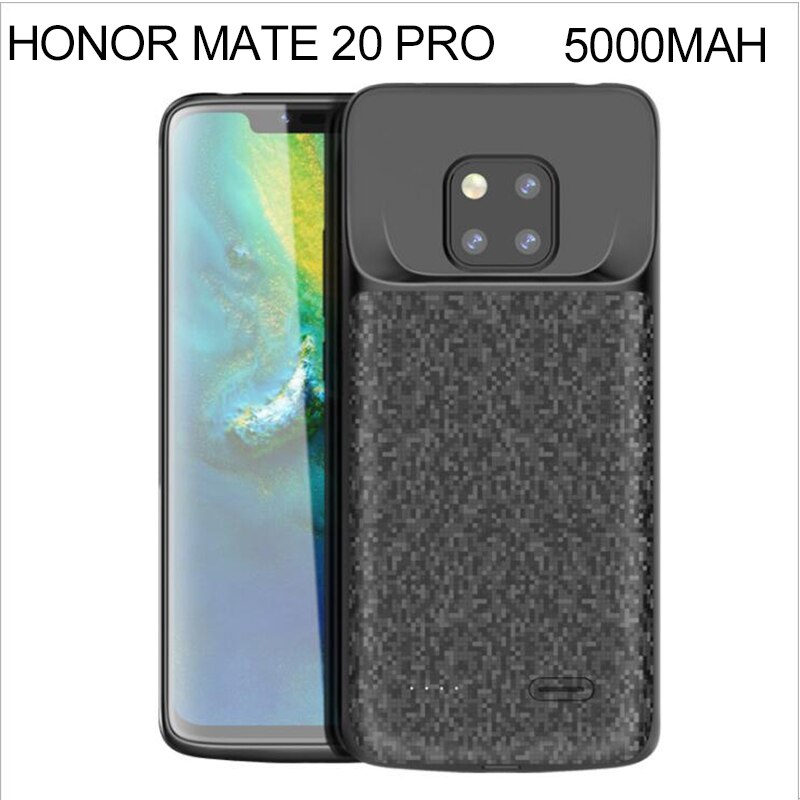 Funda de cargador de batería para Huawei Honor 8 8x9 9x 10lite Mate 20, funda de cargador de Banco de energía ultraligera para Huawei Nova 3 Play P20 P30: For mate 20pro