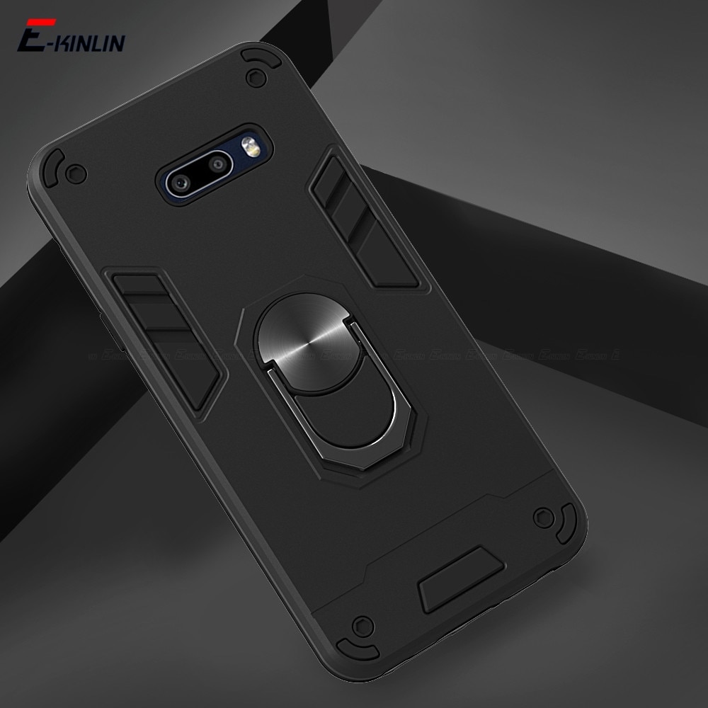 Shockproof Armor Magnetische Houder Stand Phone Case Voor Lg G8X V60 V50S Thinq 5G Back Cover