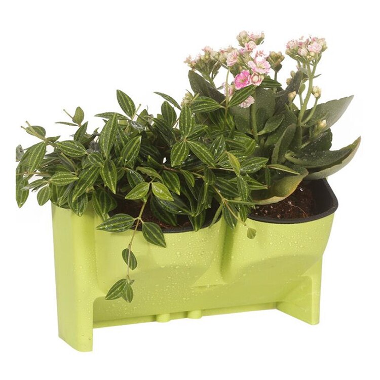 SZS Flower Pot Stackable Wall Planter Garden Flower Pots Wall Hanging Vertical Succulents Plant Pot Bonsai Pot Home Decor
