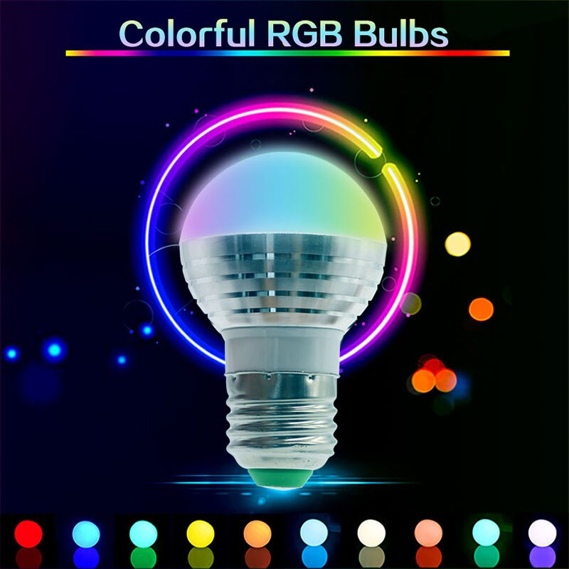 E14 E27 GU10 RGB Led Lamp Met Afstandsbediening Bombillas LED Lamp Smart Lamp AC 85 V-265 V Ampul LED Lamp 5W