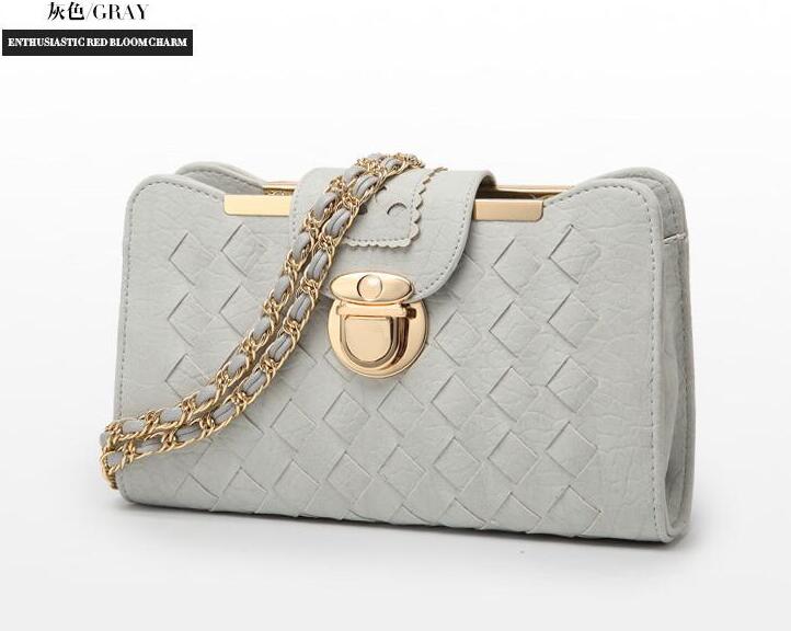 FranBrit tui PU female bag lock single shoulder shoulder bag casual casual texture small square bag: QU2