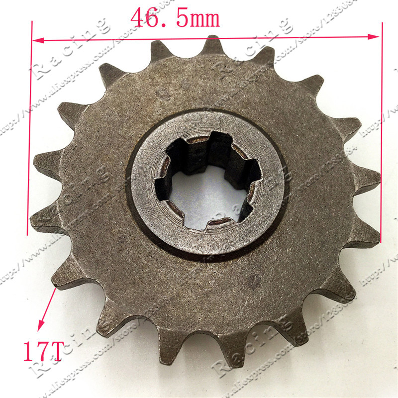 Tandhjul til forreste gearkasse  t8f 11 14 17 20t 20 tandhjul til 47cc 49cc minimoto mini snavs pitcykel knallert