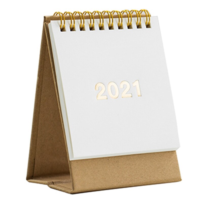 Simple noir blanc série calendrier de bureau double Agenda quotidien planificateur de Table Agenda annuel organisateur fournitures de bureau: WT-S