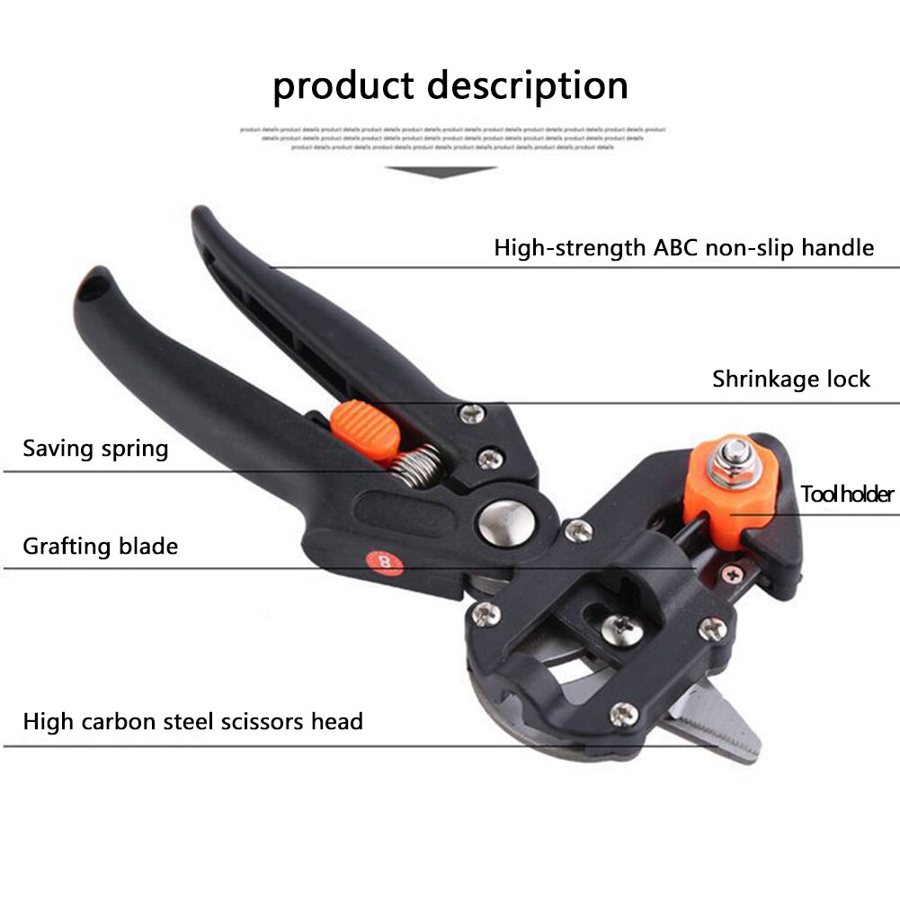 Garden Nursery Fruit Tree Grape Vine Pruner Shears Scissor Grafting Cutting Pruning Tools Set FQ-ing