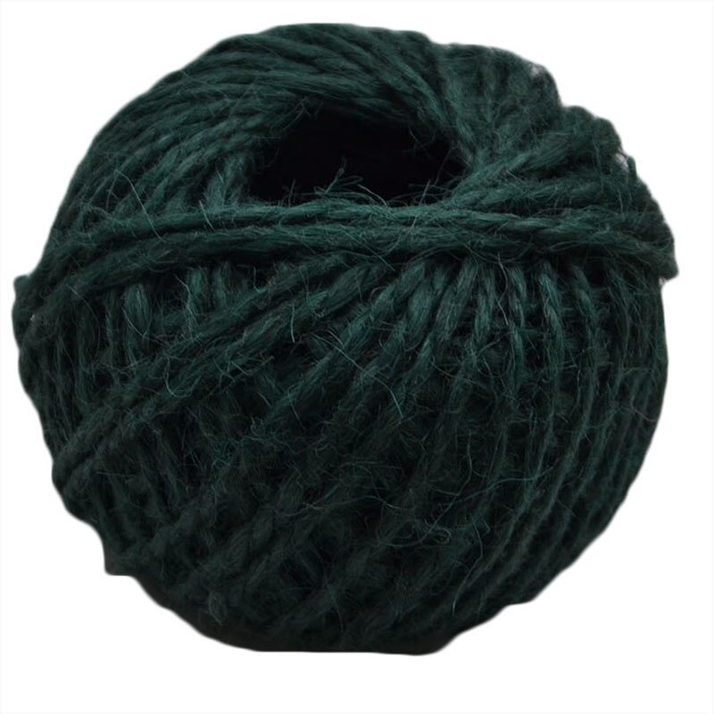 Rollo de hilo de Yute Natural, cuerda de arpillera de cáñamo, suministros de manualidades DIY, decoración para envolver de de boda, 30 m/rollo: R07