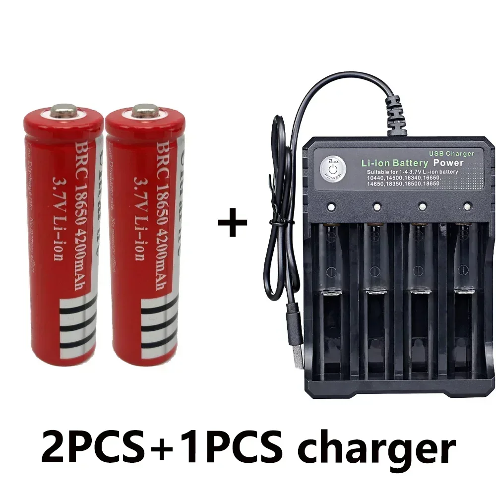 Original 3.7V 18650 lithium battery 4200mAh BRC 18650: GRAY