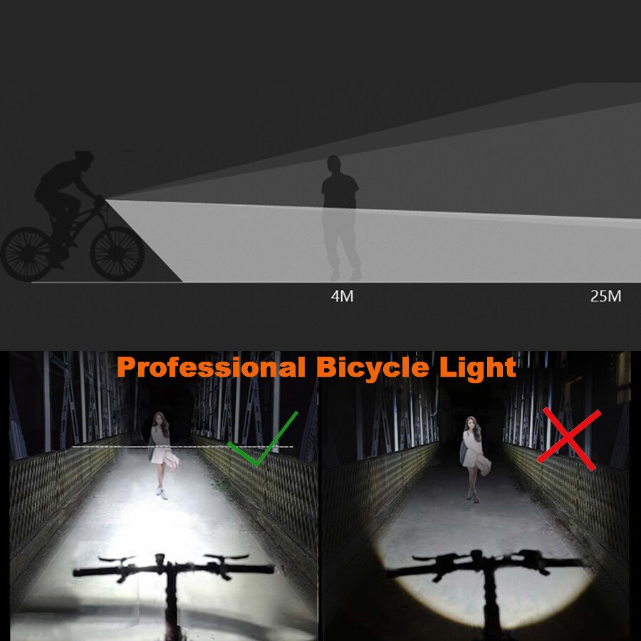 Lism smart induktion cykel framljus usb led strålkastare antireflex ipx 5 4 lägen cykellampa 1500 mah ficklampa för cykel