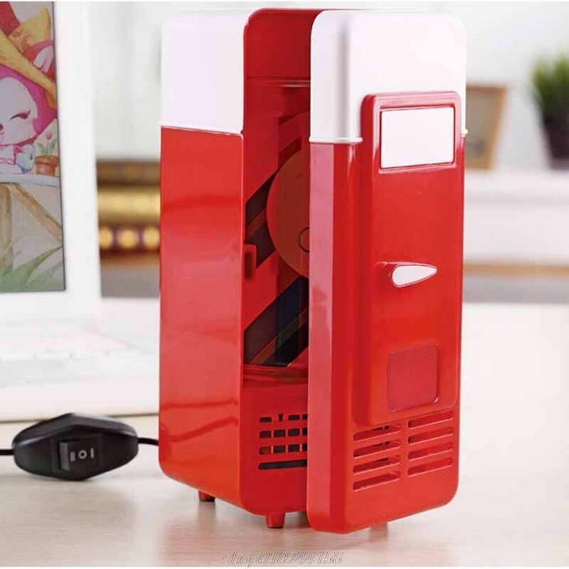 Portable Mini 780ml Fridge USB Powered Car Drink Cooler Home Desktop Boat Travel Cosmetic Fridge Multipurpose A10 21