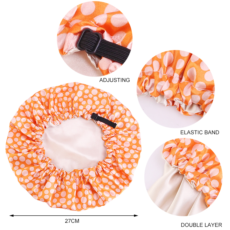 Bonnet de nuit en Satin pour bébé, casquette de nuit, Turban, soyeux et ajustable, Double couche, couvre-chef pour enfants
