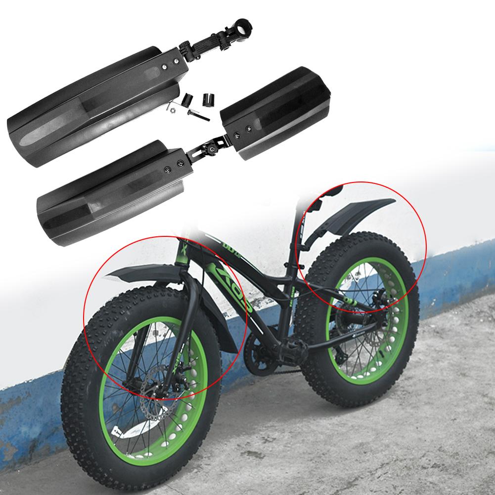 2pcs Quick Release Snow Bicycle Front Rear Mud Guard Fat Bike Fender for 26 Inch Fatbike MTB Bikes Cycling Bicycle Fenders