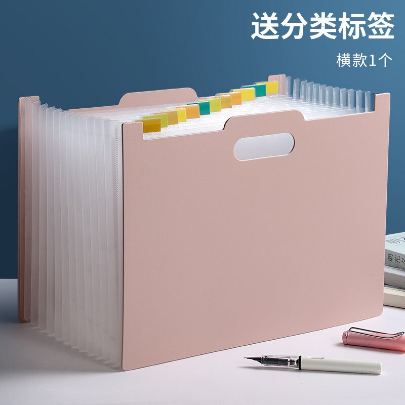 Verticale Orgel Pack Onderzoek Papier Opslag En Sorteren Multilayer Bestand Mappen Studenten Met Classificatie Uitbreiding Zak: 4
