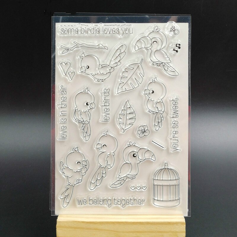 Zfparty söt genomskinlig klar silikonstämpel/sigill för gör-det-själv scrapbooking/fotoalbum dekorativ klar stämpel