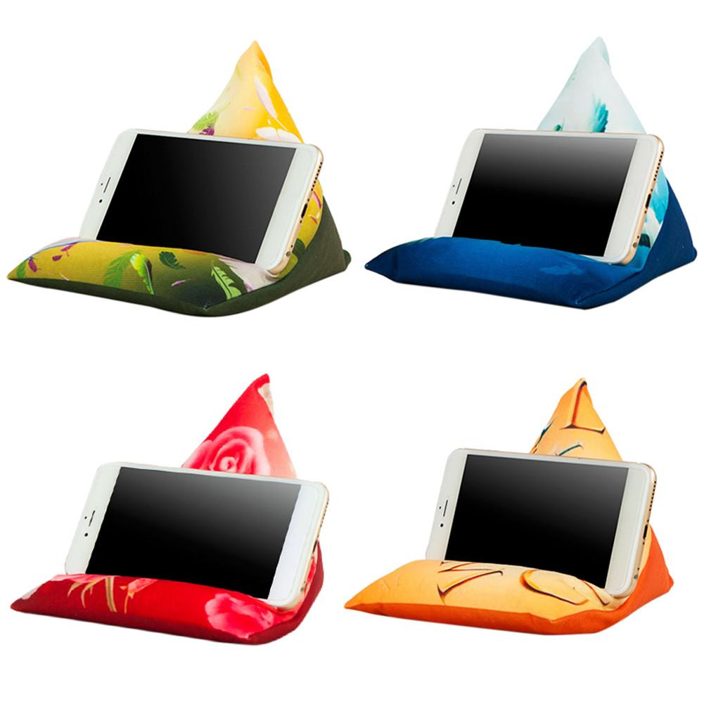 Universellt tablettställ kudde telefonhållare kuddar laptopställ multi-vinklar mjuk kudde för säng golv skrivbord soffa soffa läsning