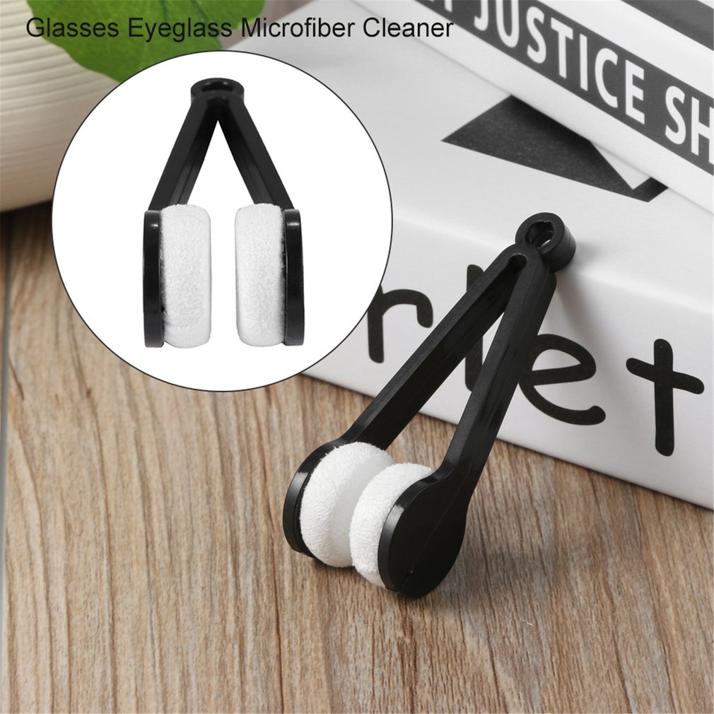 2pcs Portable Glasses Eyeglass Spectacles Cleaner Useful Microfiber Spectacle Glasses Clean Wipe Multi-Function Cleaning Tool