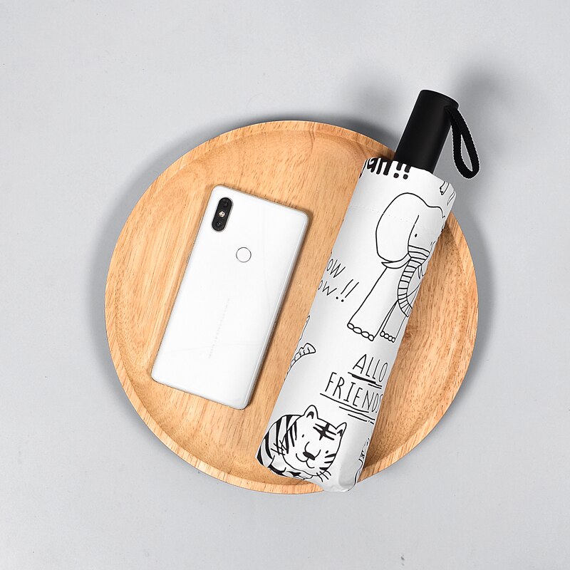 , compact and portable sun umbrella, sun protection and UV protection, female folding sun and rain dual-use sun umbrella