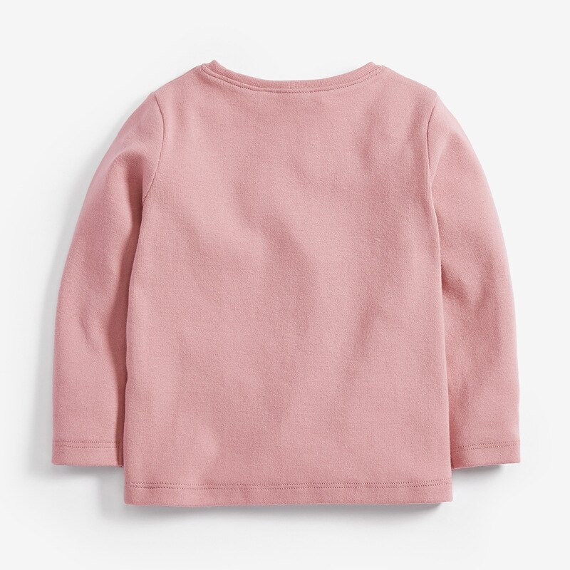 Little maven babymeisjes shirts met lange mouwen, cartoon dinosaurussen, kinderkleding voor de herfst, katoenen t-shirts voor kinderen