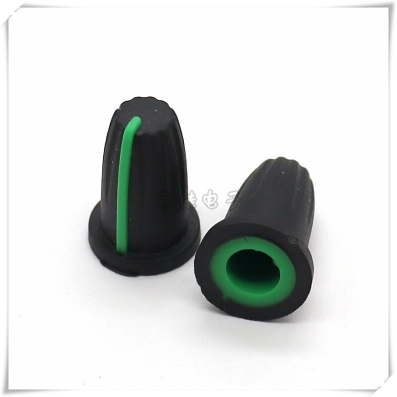 10 Piece 13*19MM half shaft rubber knob potentiometer rotary encoder volume switch knob suitable for D axis 6MM