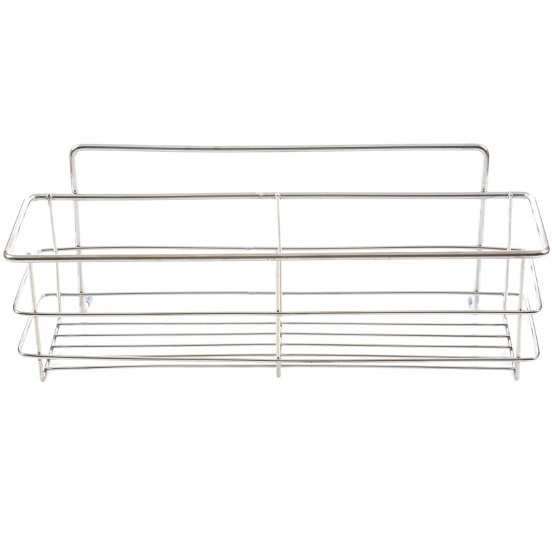 STAINLESS STEEL NON-RUST BATHROOM SHOWER SHELF STORAGE SUCTION BASKET CADDY