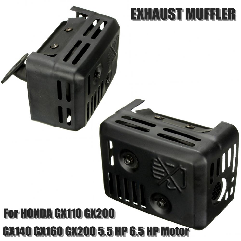 ¡OFERTA 35%! Sistema de silenciador de escape, protección térmica para Honda GX110, GX120, GX140, GX160, GX200
