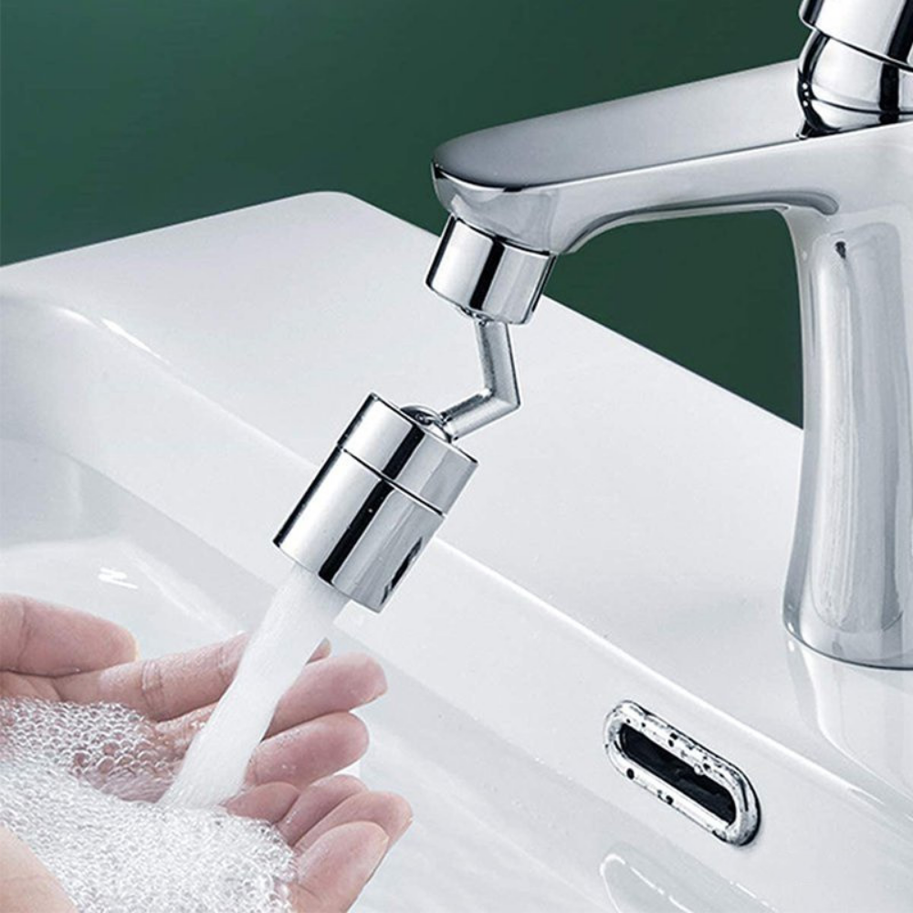 RVS 720 ° Rotatie Kraanverlenger Universele Spatwaterdichte Besparing Kraan Sproeikop Badkamer keuken Extender Adapter