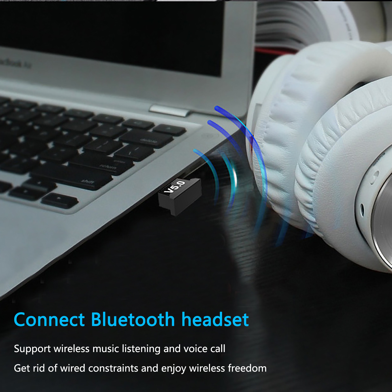 Usb Bluetooth 5.0 Adapter Zender Bluetooth Ontvanger Audio Bluetooth Dongle Draadloze Usb Adapter Voor Computer Pc Laptop