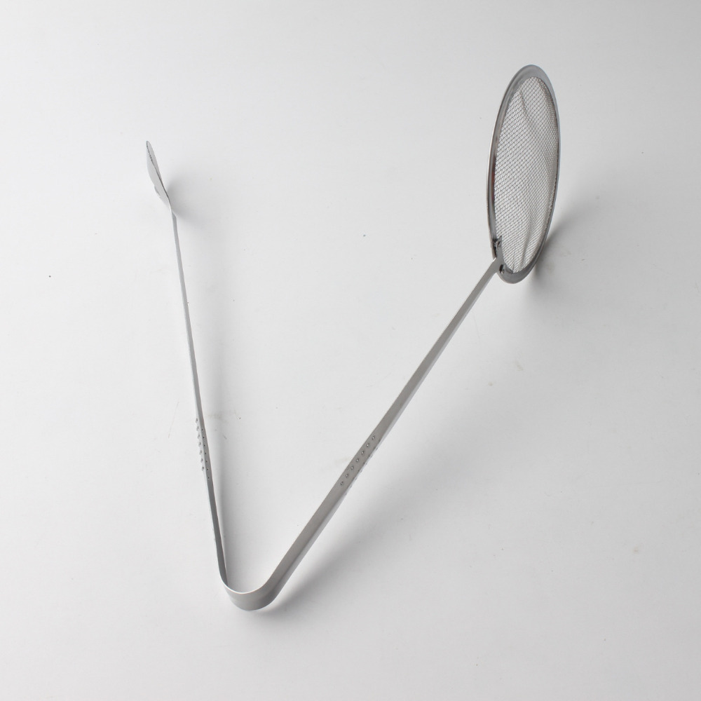 Cooking Frying Oil Strainer Wire Fine Filter Mesh Spoon Salad Clip Fryer Oil Filter mesh France Fried Tong Colander Oil Drainer