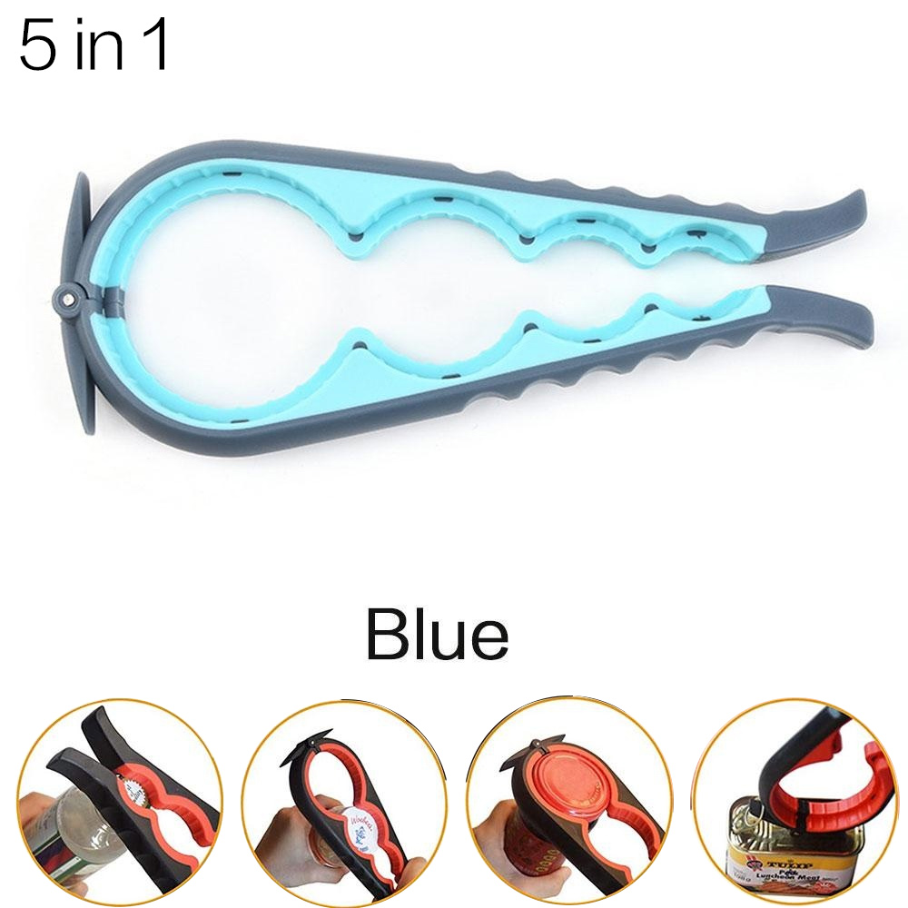 Abrelatas multifuncional para cocina casera JJYY, abridor de botellas giratorio antideslizante, herramienta de apertura de tapa, suministros de cocina