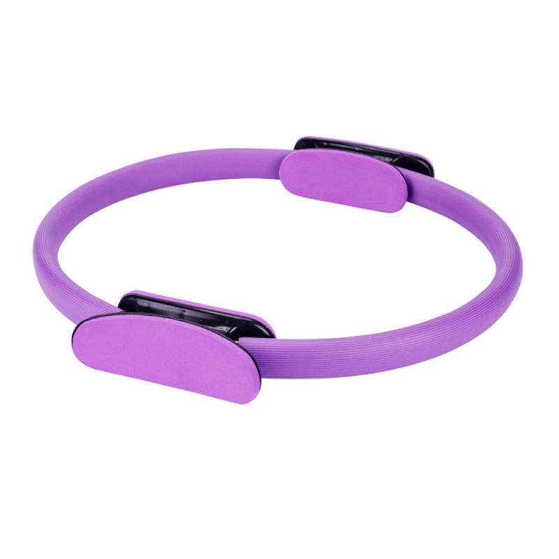 4 Kleur Draagbare Yoga Cirkels Pp En Eva Yoga Ring Geen Slip Handgrepen Yoga Pilates Ring Voor Indoor Sport Professionele praktijk: Roze