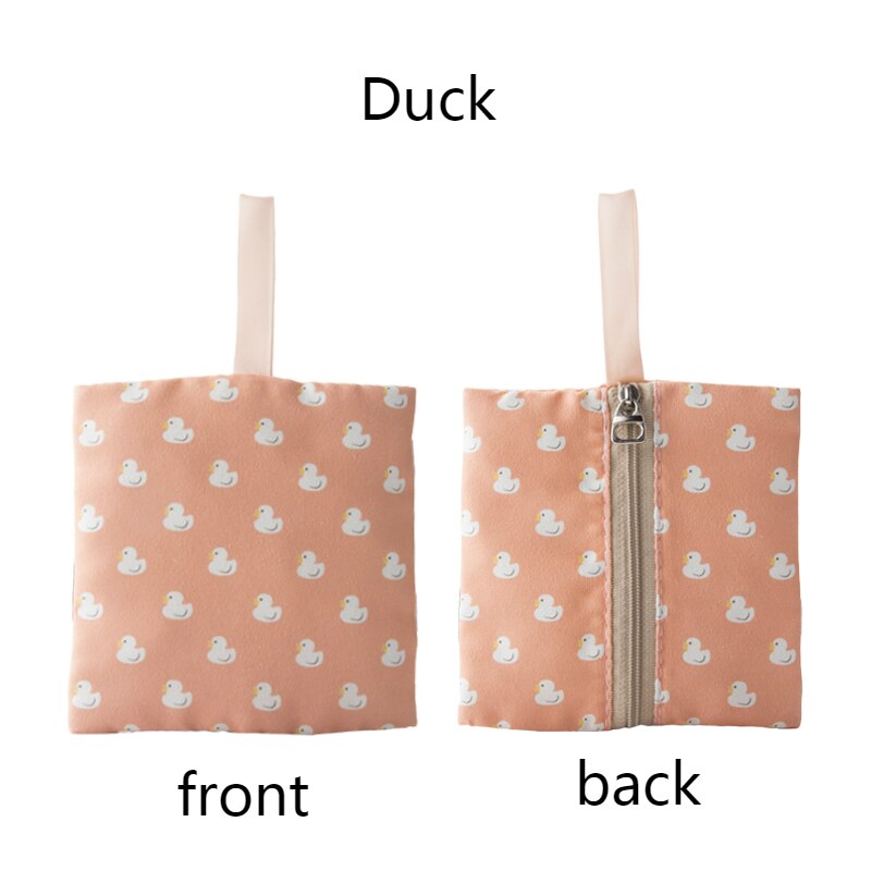 Porte-clés fille japon style coréen belle fruits motif portefeuilles clé pièce sac mignon carte sac à main: Duck