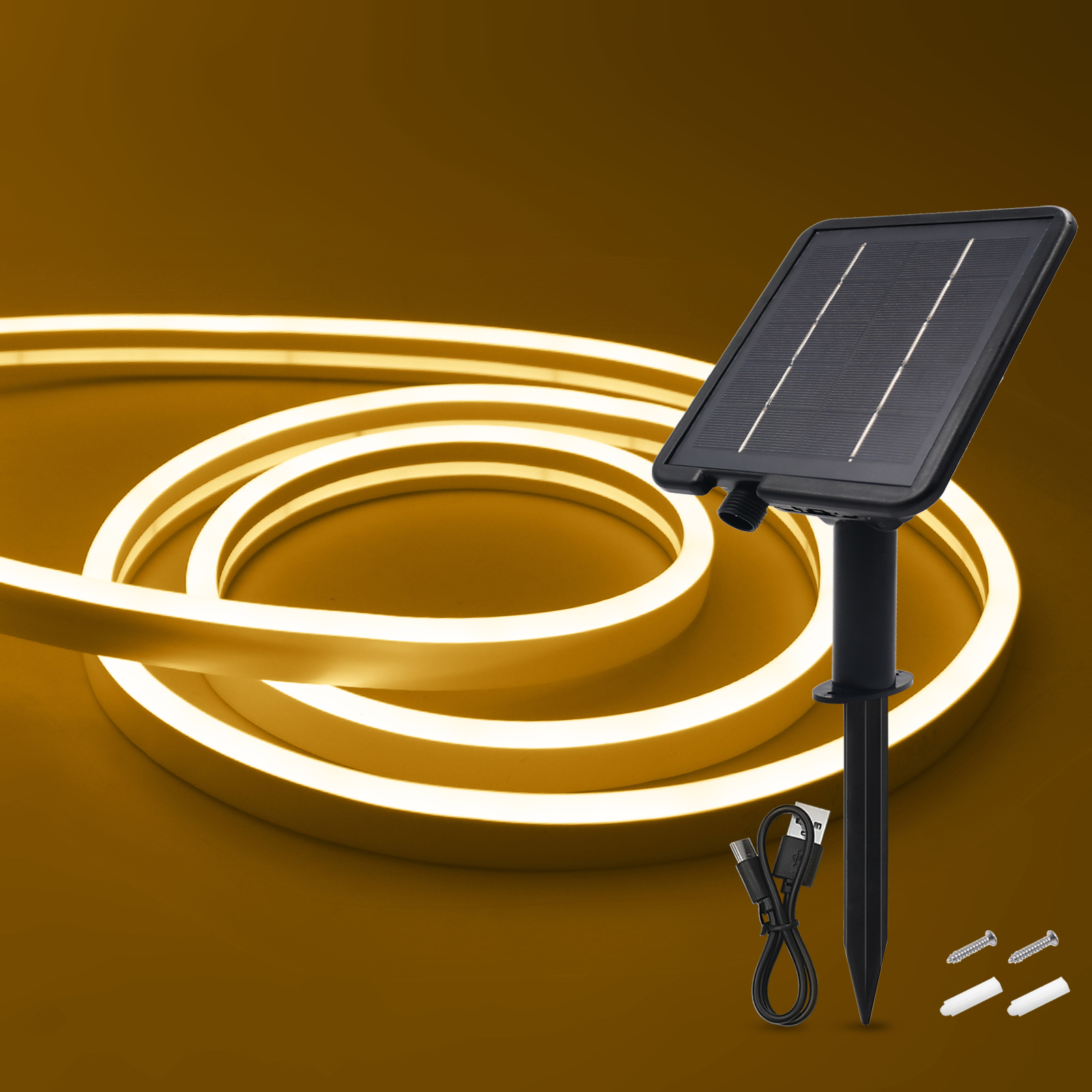 24v neonvaloa aurinkokenno-led-nauha 3m 5m 10m vedenpitävä köysi silikoniputki neonkyltti joustava lamppu kodinsisustus valkoinen lämmin: Kuun sininen / 0-5w