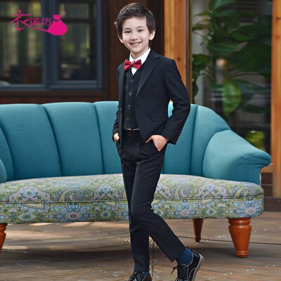 Vestito per il Ragazzo Singolo Petto Dei Ragazzi Dei Vestiti per Matrimoni Costume Enfant Garcon Mariage Ragazzi Giacca Sportiva Da Jogging Garcon Vestiti Dei Capretti 135