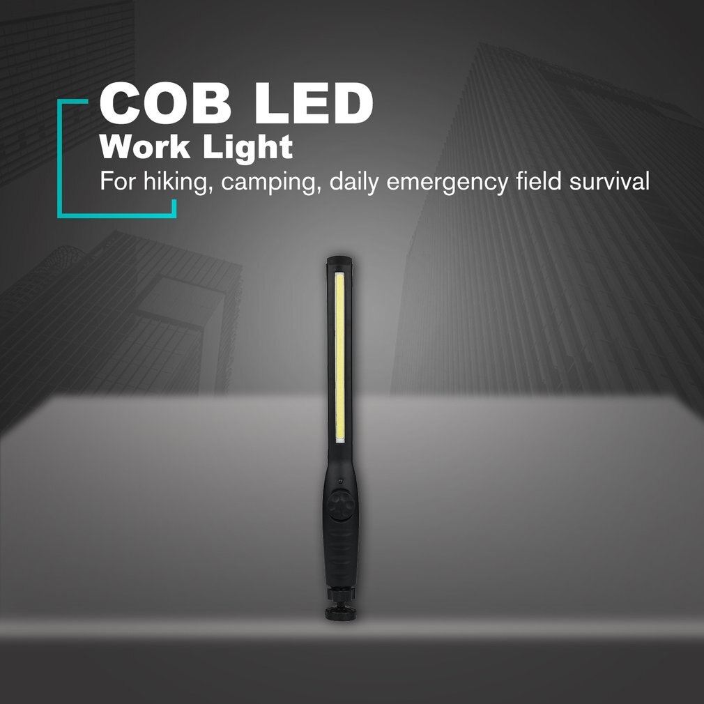 Handheld USB Charging COB Movable Work Light Magnetic Hanging Hook LED Repairing Emergency Flashlight Work Lamp