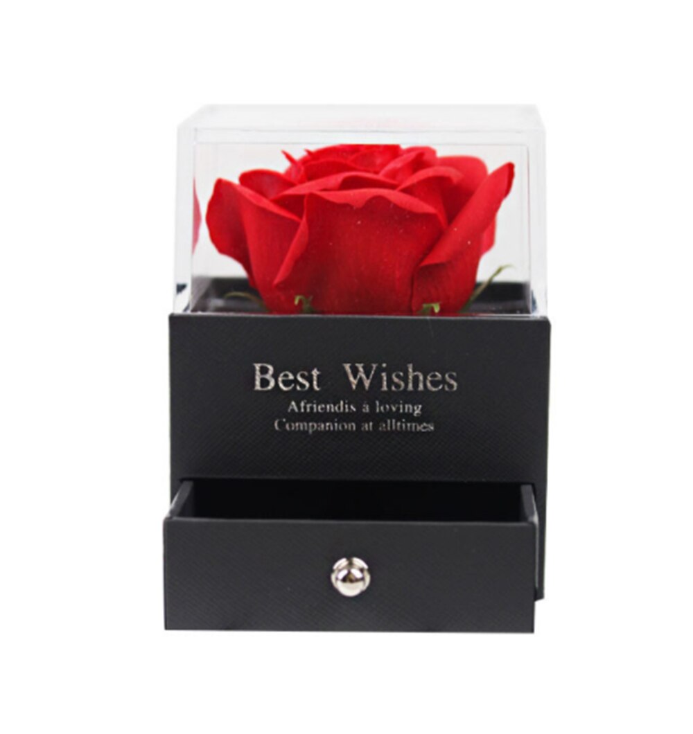 Rose Sieraden Lade Rose Eternelle Ring Box Bloemen Sieraden Plaat Ketting Box Rose Sieraden Doos Verjaardag Valentijnsdag