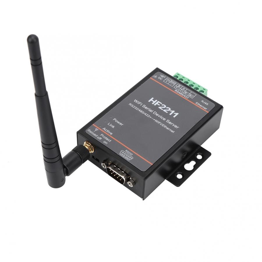 Servidor Serial RS232/485/422 A WIFI y Amp, herramienta multímetro Digital con comunicación de red Ethernet DTU, 5-36VDC,