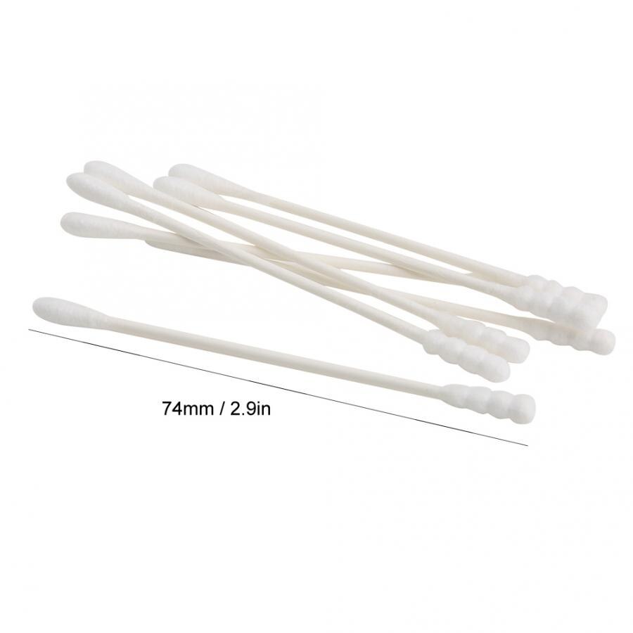 200pc Double Head Cotton Swab Bamboo Cotton Swab Wood Sticks Disposable Buds Cotton For Beauty Makeup Nose Ears Cleaning