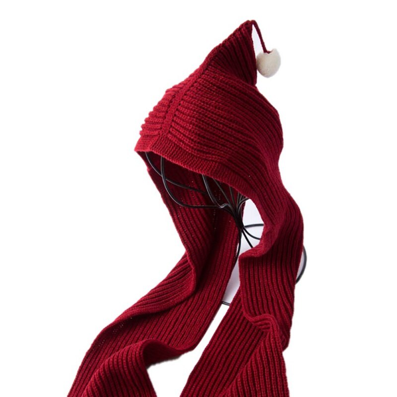 1 Pcs Gestrickte Mit Kapuze Schal Erwachsene Kind Baumwolle Mischung Herbst Winter Kappe Neck Ohr Wärmer Wrap: ZRE
