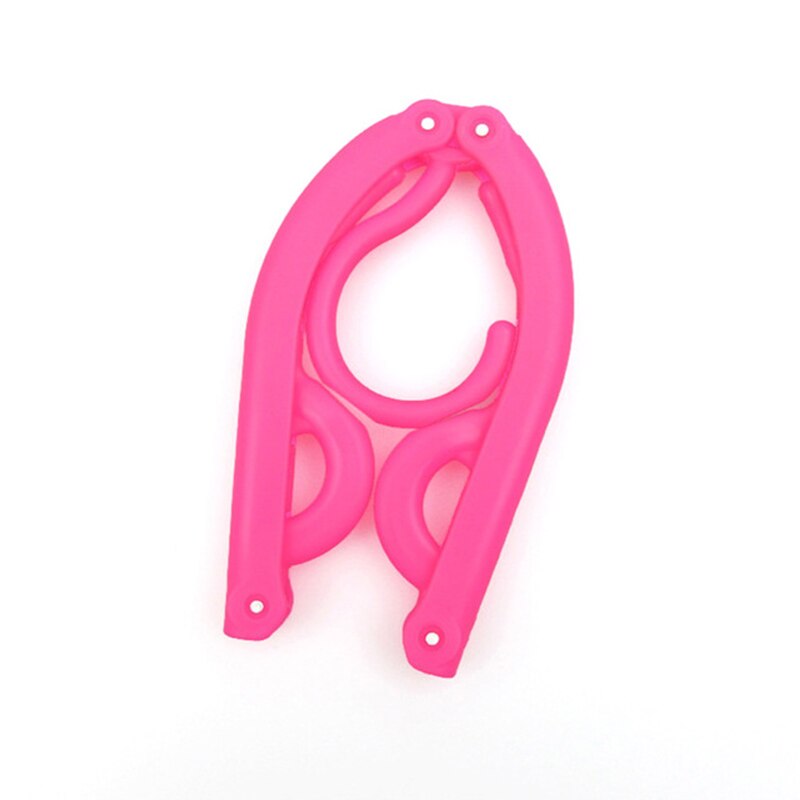 Składane stojaki robić suszenia bielizny domowe składane magiczne przenośne plastikowe wielofunkcyjne wieszaki podróżne: różowy