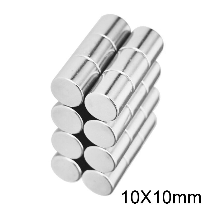 5/10/20/30/50 stuks 10x10 mm Zeldzame aardemagneten Dia 10x10mm Ronde schijfmagneet 10mmx10mm Permanente Neodymium magneet 10*10